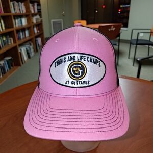 Tennis & Life Camps At Gustavus Embroidered Trucker Mesh Snapback Hat Cap